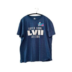 STARTER Heather Navy Super Bowl LVII Logo Tee